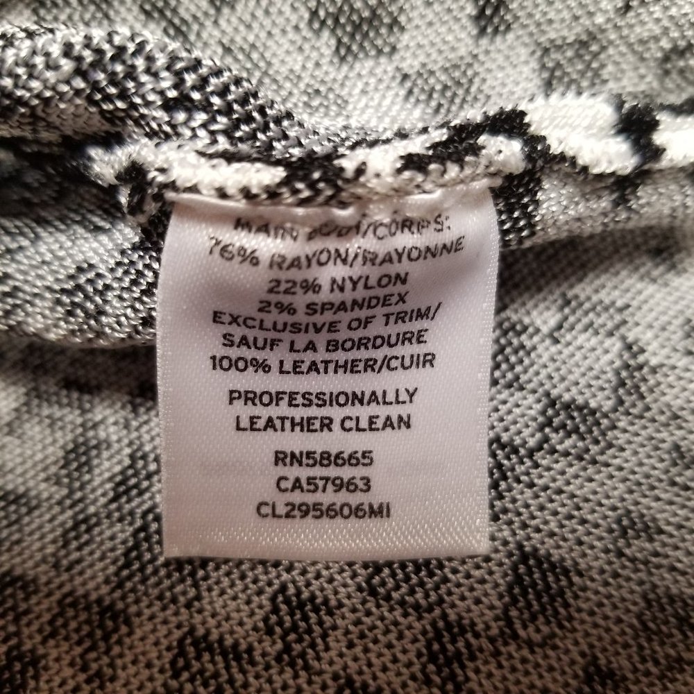 Classiques Entier Leather Trim Knit Cardigan XS - Picture 5 of 10